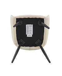 Streamdale Furniture Dining Chairs Set of 2, Faux Leather, Mesh Texture, Legs (Set of 2)