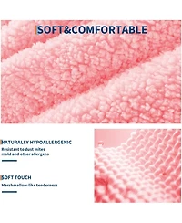 gaomon Queen Bed Frame Led Headboard Under Bed Drawer Metal Upholstered Platform Led Kids Bed Lamb Fleece Wood