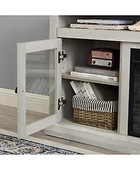 Streamdale Furniture Contemporary Tv Media Stand - Modern Entertainment Console, Stone 60"W