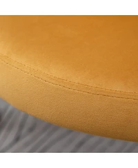 Streamdale Furniture Velvet Upholstery Dining Chair, Yellow
