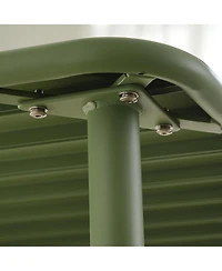 Streamdale Furniture Sella long green outdoor dining table for villa, courtyard, balcony, garden