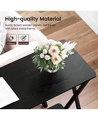 gaomon 41.3" Narrow Console Table with Metal Frame