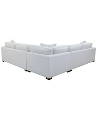 Corine 3-Pc. Upholstered Sectional Sofa Set with Toss Pillows