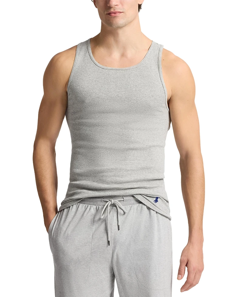 Polo Ralph Lauren Men's Classic Fit Undershirt Tank Tops, 3-Pack