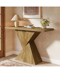 Tribesigns 41.5-Inch Farmhouse Entryway Console Table, Narrow Sofa Table Behind Couch