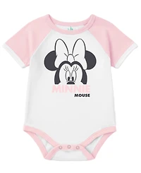 Disney Baby Girls' Minnie Print Vest, Bodysuit, and Skirt, 3-Piece Set