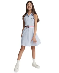 Tommy Hilfiger Girls' 7-16 Ithica Stripe Halter Dress