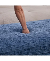 Streamdale Furniture Streamdale Upholstered End of Bed Bench with Armrests & Bolsters