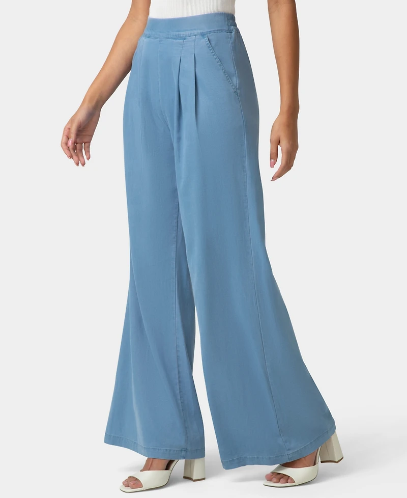 Hue Women's Fluid Denim Palazzo Sleepwear Pant