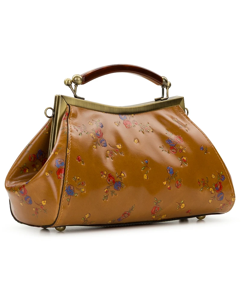 Patricia Nash Kelmscott Small Leather Frame Crossbody Bag