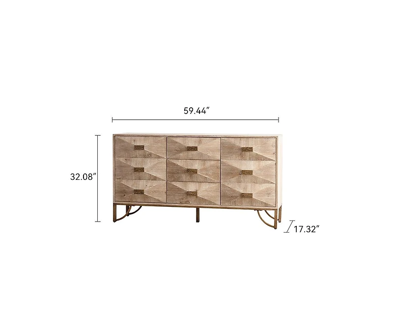 Storage Cabinet with 3 Drawers