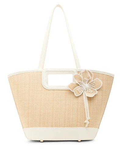 Anne Klein 3D Cultivated Pearl Flower Large Tote Bag