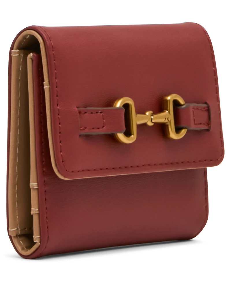 Anne Klein Horse Bit Trifold Wallet