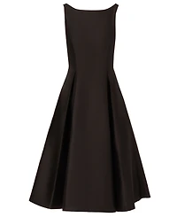 Adrianna Papell Boat-Neck A-Line Dress