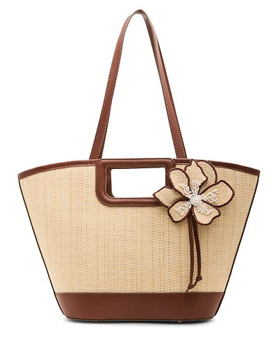 Anne Klein 3D Cultivated Pearl Flower Large Tote Bag