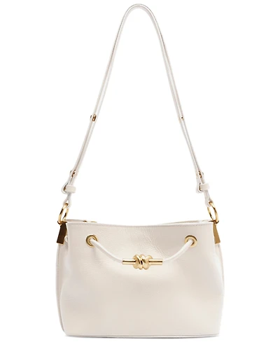 Arezzo Daphne Small Gold-Tone Knot and Eyelets Crossbody Bag