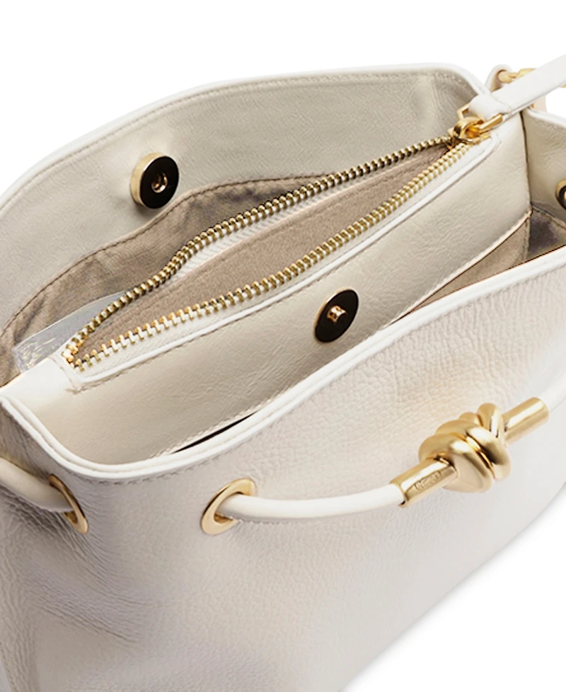 Arezzo Daphne Small Gold-Tone Knot and Eyelets Crossbody Bag