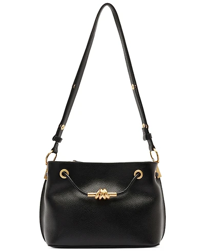 Arezzo Daphne Small Gold-Tone Knot and Eyelets Crossbody Bag