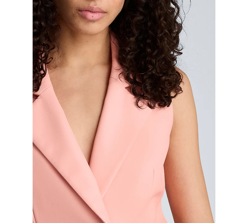 Kenneth Cole Women's Fitted One-Button Vest