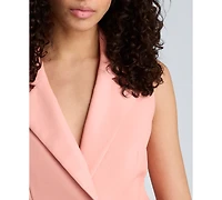 Kenneth Cole Women's Fitted One-Button Vest