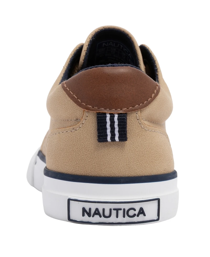 Nautica Little and Big Boys Lace Up Vulcanized Sneaker
