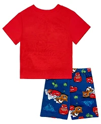Cars Toddler Boys' 2T-4T Graphic Short-Sleeve T-Shirt & Shorts, 2-Piece Set