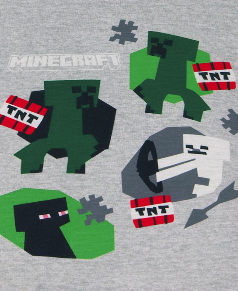 Minecraft Boys' 6-12 Printed Short-Sleeve T-Shirt & Shorts, 2-Piece Set
