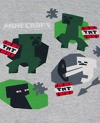 Minecraft Boys' 6-12 Printed Short-Sleeve T-Shirt & Shorts, 2-Piece Set