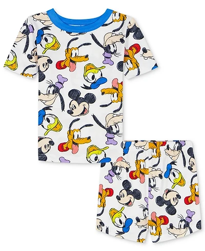 Mickey Mouse Toddler Boys' 2T-4T Printed Short-Sleeve T-Shirt & Shorts, 2-Piece Set