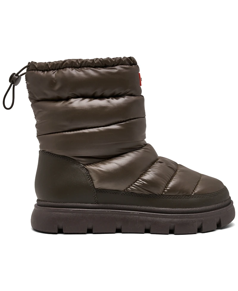 Hunter Women's Maribel Lug Sole Insulated Waterproof Snow Booties from Finish Line