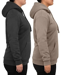 Blue Ice Women's Loose Fit Super Heavyweight Fleece-Lined Pullover Hoodie-2 Pack