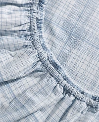 Calvin Klein Printed Washed 200-Thread Count Cotton Percale 4-Pc. Sheet Set