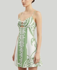 Violet Weekend Women's O-Ring Printed Strappy Shift Dress