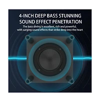 Artudatech 2.1 Channel Bluetooth Soundbar with 30W Subwoofer & Rgb Lights