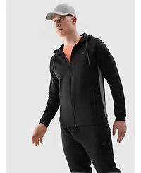 4F Men's Zipped Hooded Quick-Drying Training Sweatshirt