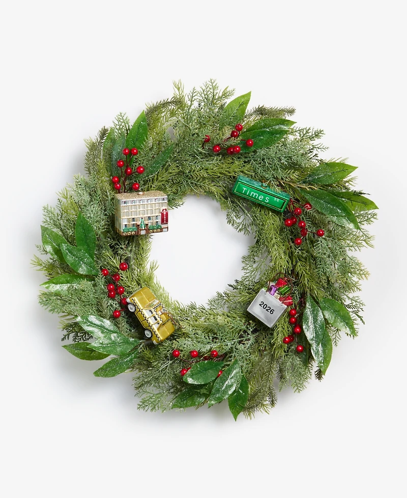 Holiday Lane Heritage Macy's Nyc Wreath, Macy's Exclusive