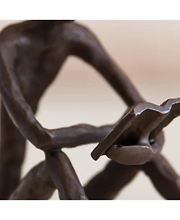 Danya B. Leisure Reading Bronze Sculpture