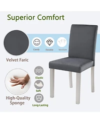 Streamdale Furniture Dining Chairs Set of 4, Kitchen Chair with Padded Seat