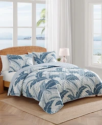 Tommy Bahama Home Vintage Palms Cotton Reversible 3-Pc. Quilt Set