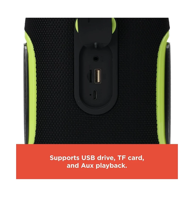 RadioShack 40W IPX5 Live Sound Portable Speaker & Green