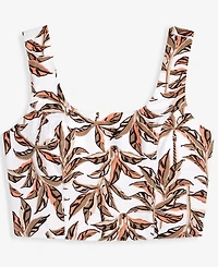 I.n.c. International Concepts Women's Printed Cropped Tank Top, Macy's Exclusive