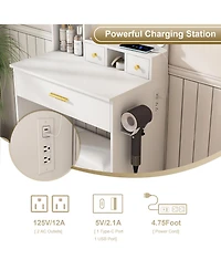 Rainsken Dressing Table Set with Stool