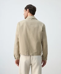 Mango Men's Lightweight Cotton Lyocell Jacket