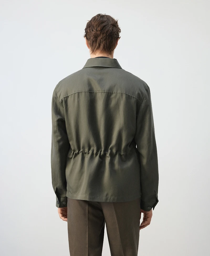 Mango Men's Ruched-Back Lyocell Jacket