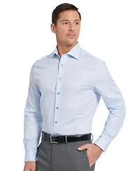 Nick Graham Men's Newbury Text Modern-Fit Dress Shirt