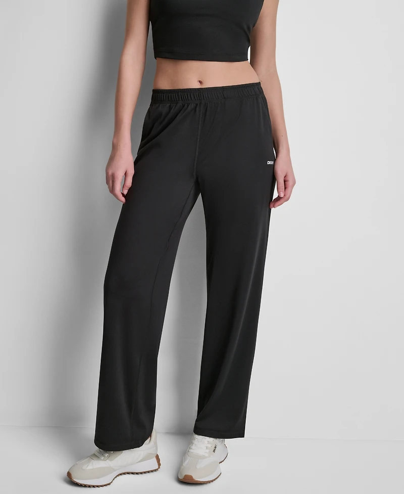 Dkny Sport Women's Balance Compression Mid-Rise Straight Leg Pants