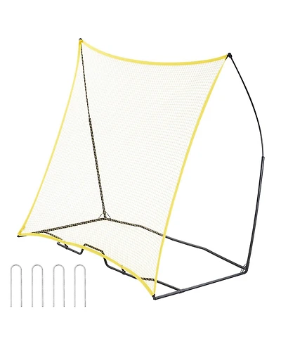 Mecale 7 x 7 Ft Soccer Rebounder Net with Carry Bag