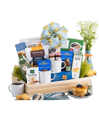 Wine Country Gift Baskets Mother's Day Wooden Breakfast Tray Set, 20-Pc.