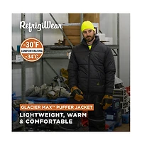 RefrigiWear Big & Tall EnduraQuilt Puffer Jacket - Insulated Winter Coat for Extreme Cold