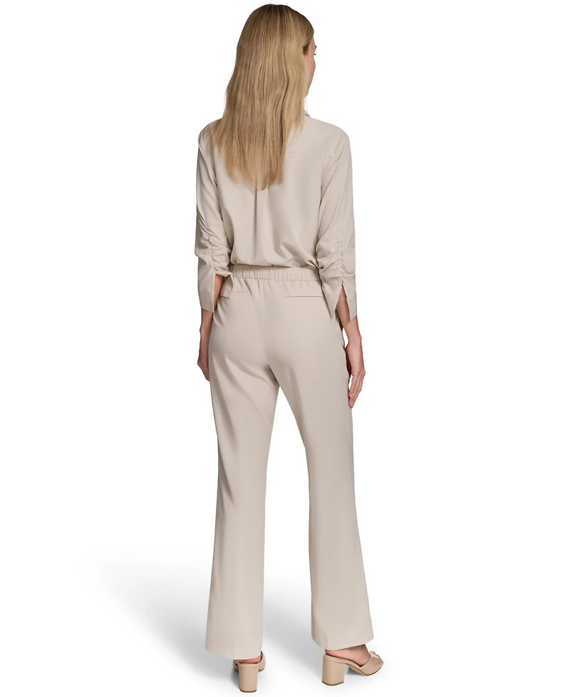 Calvin Klein Petite Pull-On Straight-Leg Pants
